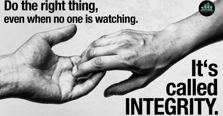 Do The Right Thing, Even When No One Is Watching: It's Called Integrity